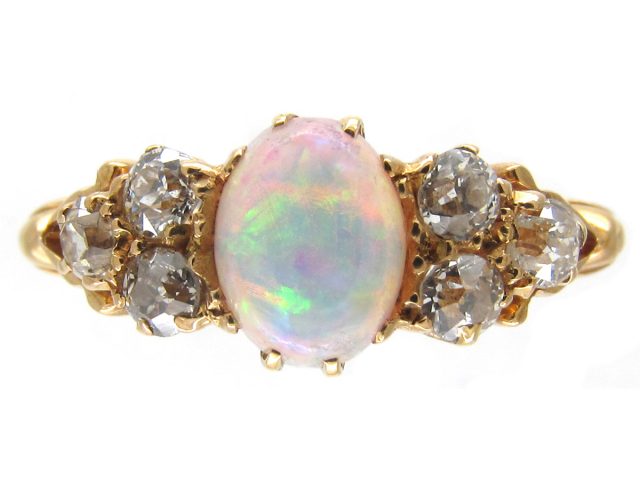 Victorian Opal & Diamond Ring