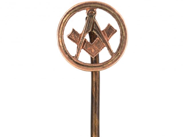 9ct Gold Masonic Tie Pin