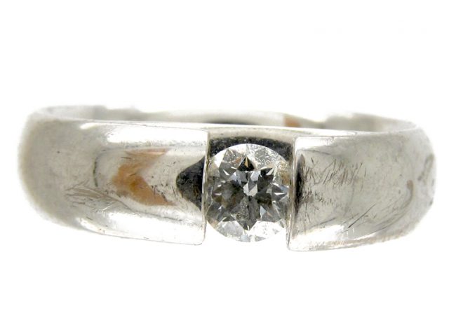 Georg Jensen 18ct White Gold & Diamond Ring