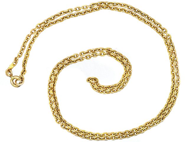 Edwardian 15ct Gold Medium Length Chain